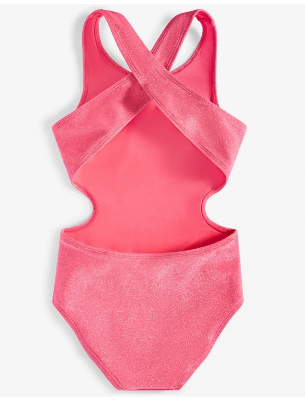 Epic Threads Big Girls Glitter One-Piece Pink Swimsuit